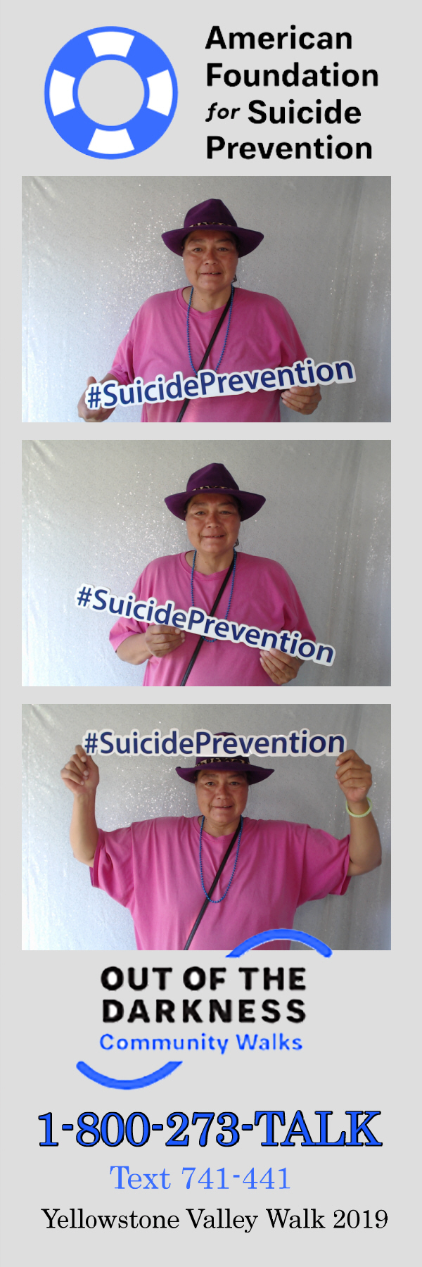 Out of the Darkness Walk 2019 | View more photos from the event at gallery.photoboothbillings.com/u/PhotoBoothBillings/Out-of-the-Darkness-Walk-2019